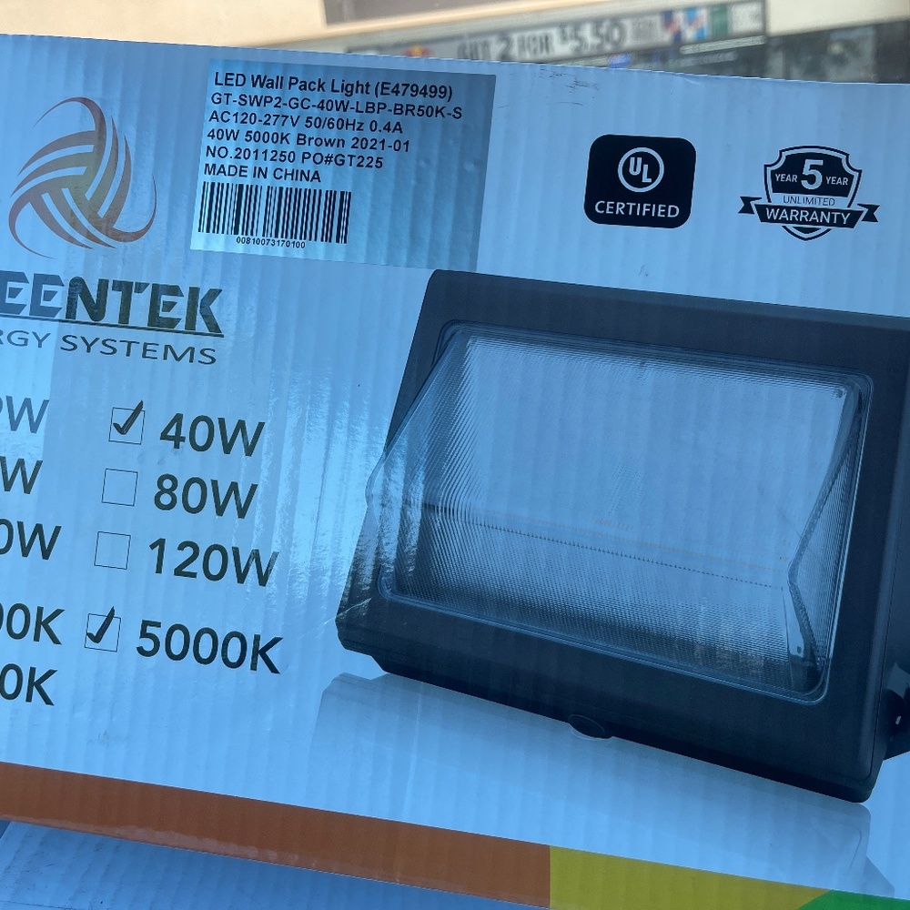 Greentek LED wall pack portable light